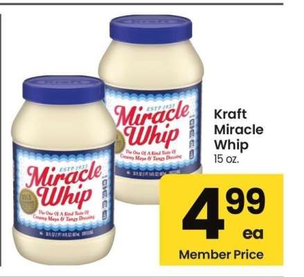 Kraft Miracle Whip - 15 oz.