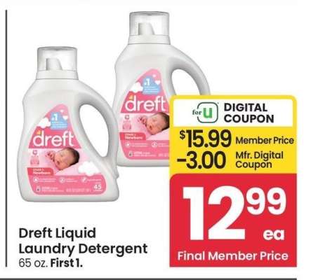 Dreft Liquid Laundry Detergent - 65 oz.