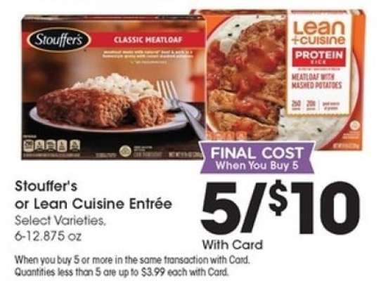 Stouffer's or Lean Cuisine Entrée