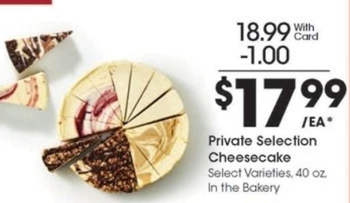 Private Selection Cheesecake