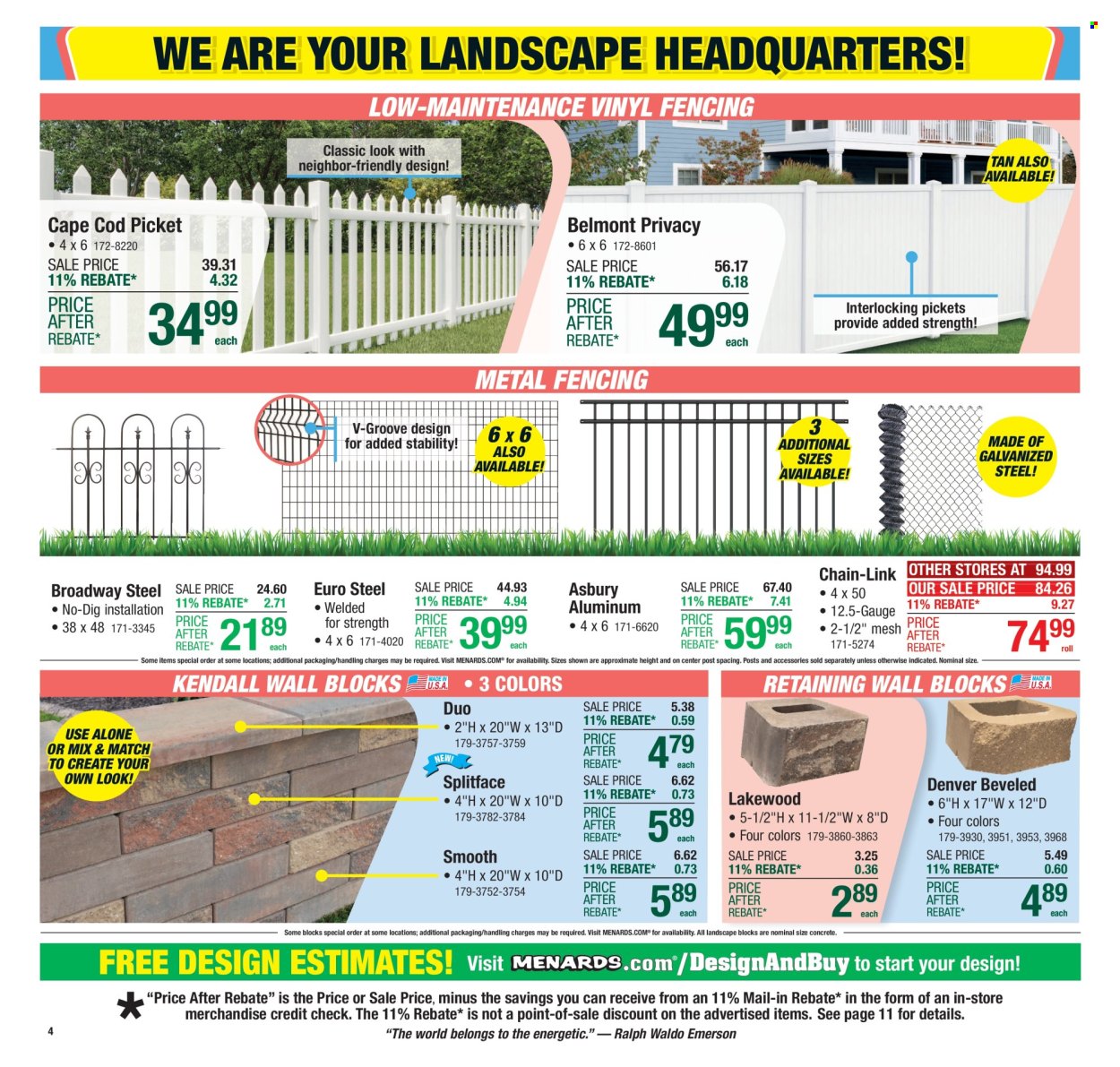 Menards ad - 05/08/2025 - 05/18/2025. Page 1