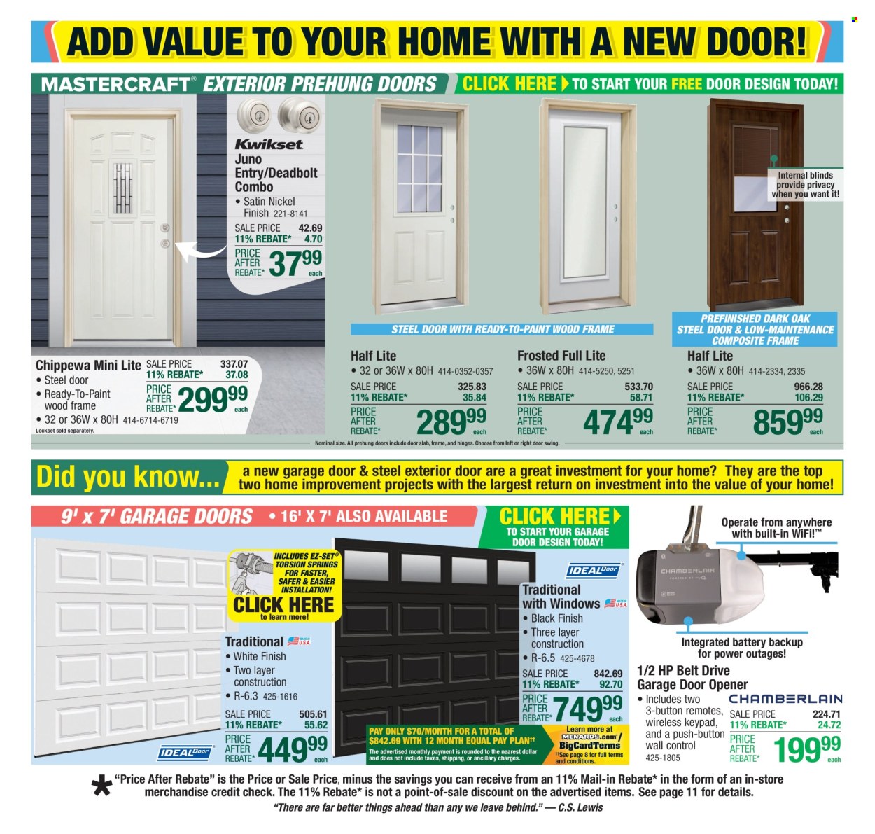 Menards ad - 05/08/2025 - 05/18/2025. Page 1