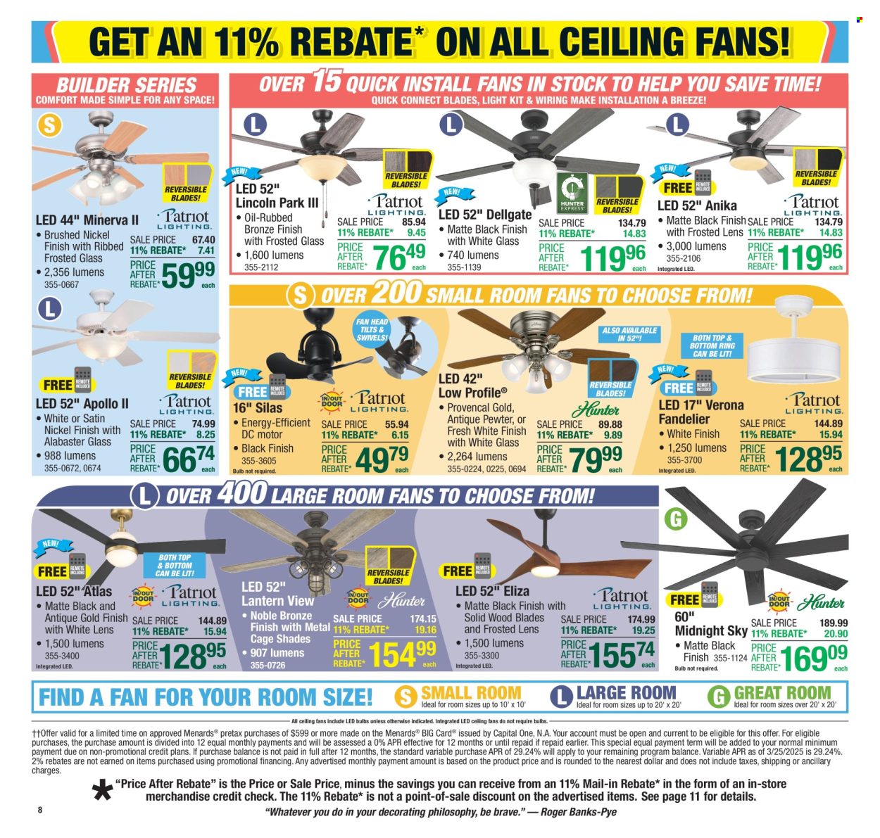 Menards ad - 05/08/2025 - 05/18/2025. Page 1