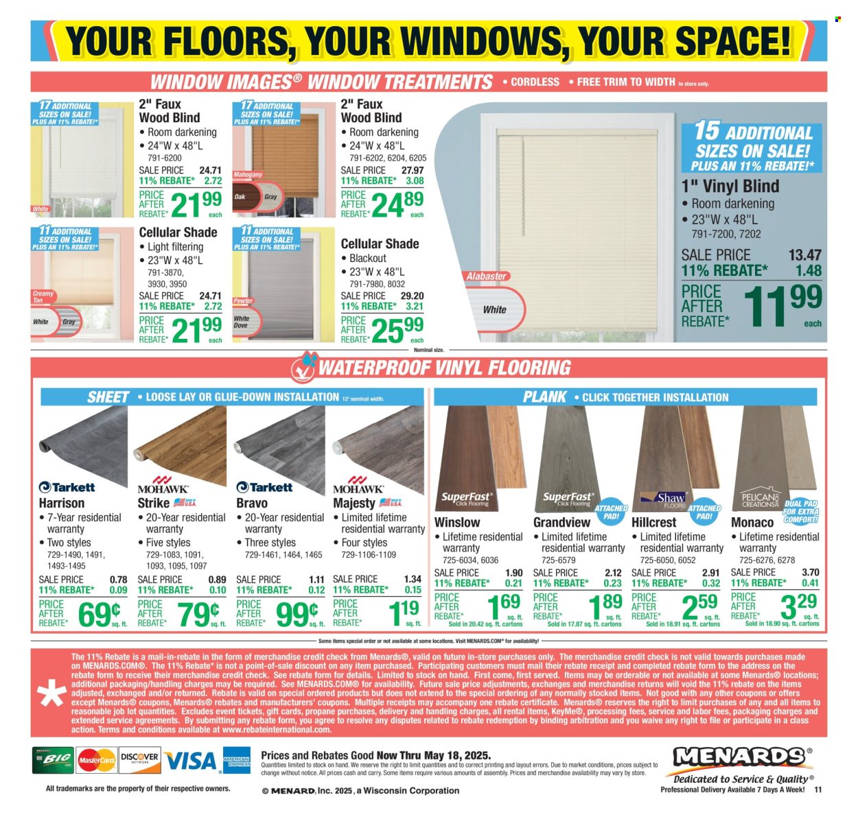 Menards ad - 05/08/2025 - 05/18/2025. Page 1