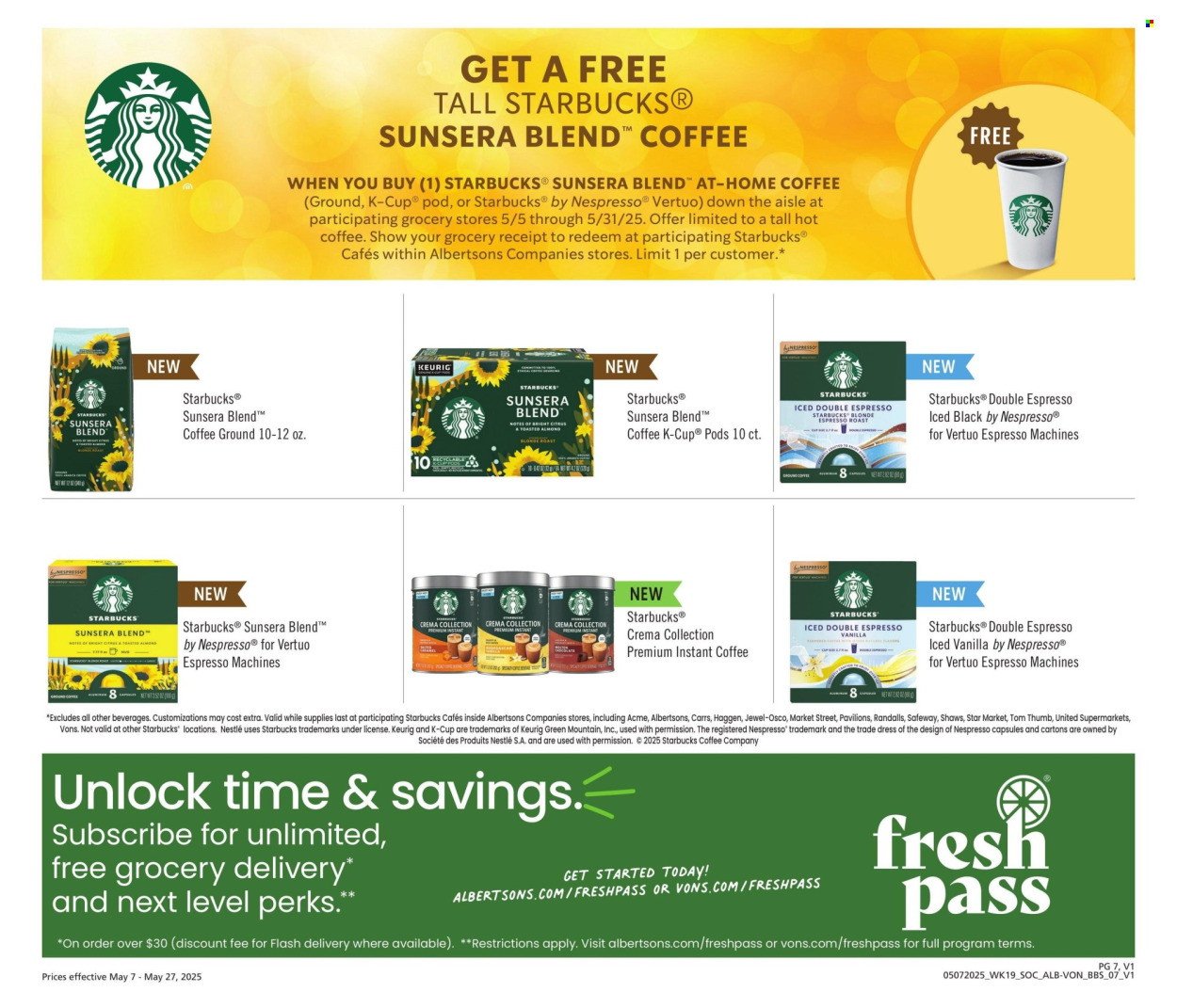 Albertsons ad - 05/07/2025 - 05/27/2025. Page 1