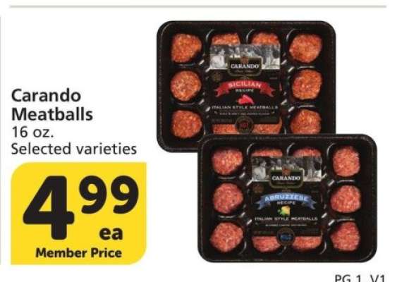 Carando Meatballs - 16 oz. Selected varieties