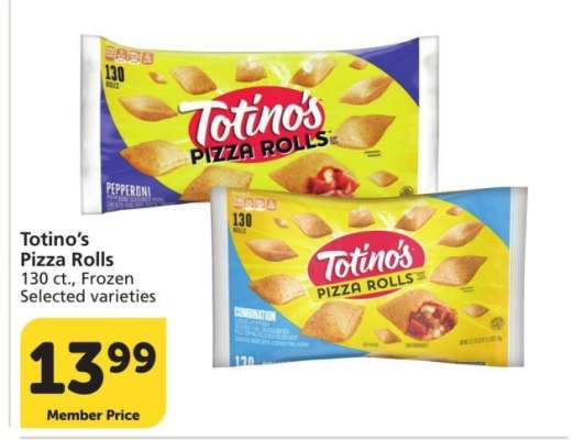 Totino's Pizza Rolls - 130 ct., Frozen Selected varieties