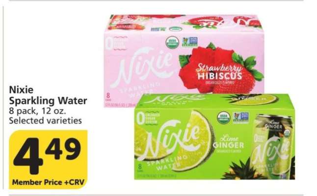 Nixie Sparkling Water - 8 pack, 12 oz. Selected varieties