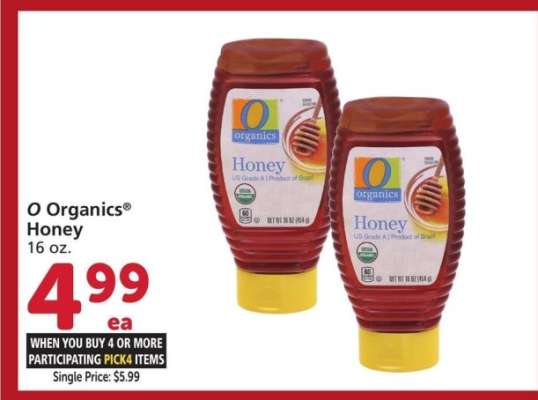 O Organics® Honey - 16 oz.
Single Price: $5.99