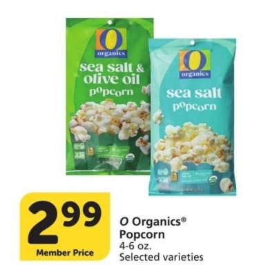 O Organics® Popcorn - 4-6 oz. Selected varieties