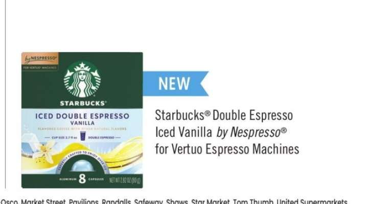 Starbucks® Double Espresso Iced Vanilla by Nespresso® for Vertuo Espresso Machines