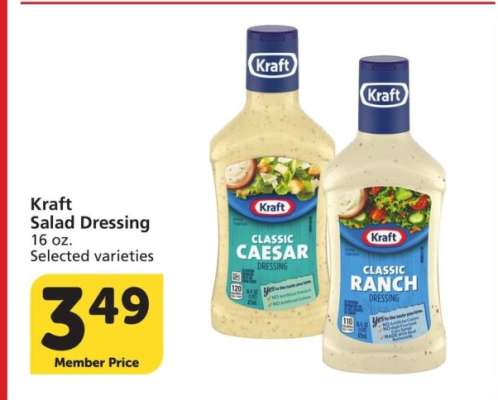 Kraft Salad Dressing - 16 oz. Selected varieties