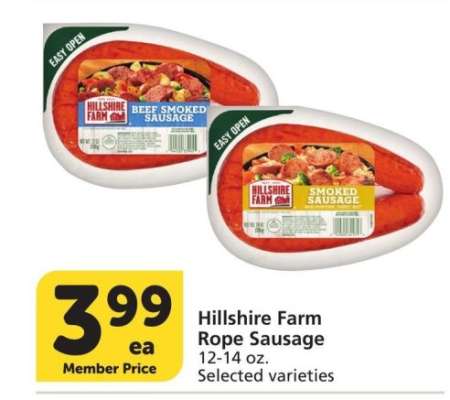 Hillshire Farm Rope Sausage - 12-14 oz. Selected varieties