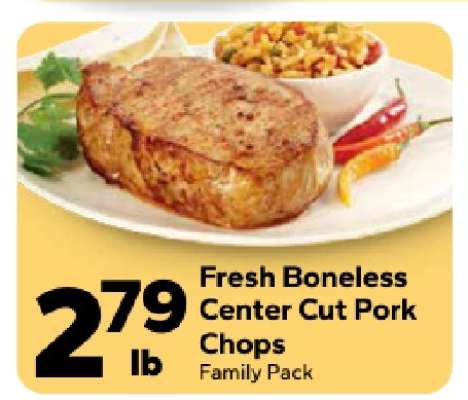 Fresh Boneless Center Cut Pork Chops