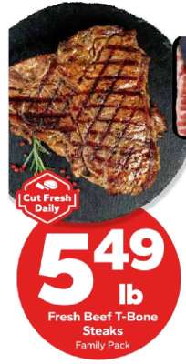 Fresh Beef T-Bone Steaks