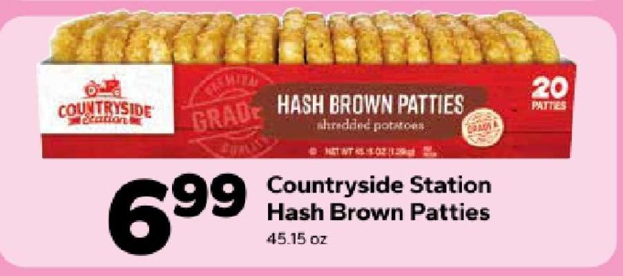 Countryside Station Hash Brown Patties