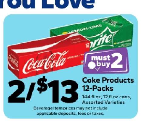 Coke Products 12-Packs