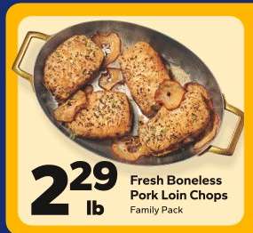 Fresh Boneless Pork Loin Chops