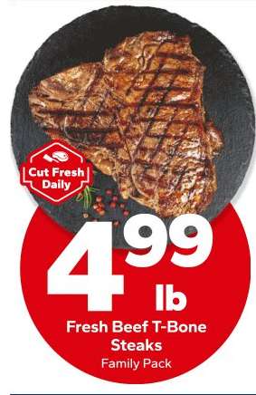 Fresh Beef T-Bone Steaks