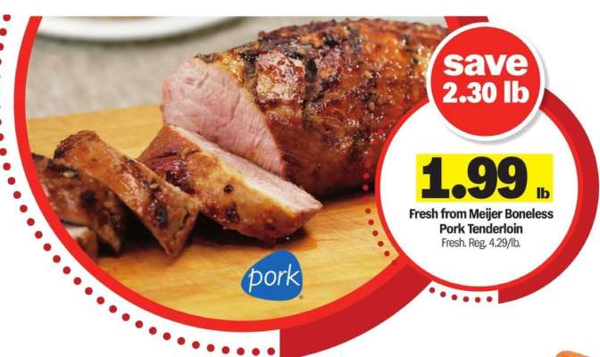 Fresh from Meijer Boneless Pork Tenderloin