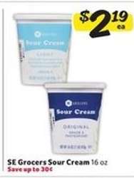 SE Grocers Sour Cream