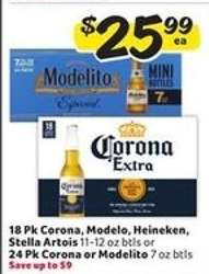 Corona, Modelo, Heineken, Stella Artois