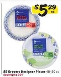 SE Grocers Designer Plates