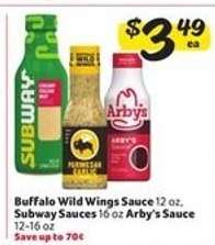 Buffalo Wild Wings Sauce, Subway Sauces, Arby's Sauce