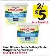 Land O Lakes Fresh Buttery Taste Margarine Spread