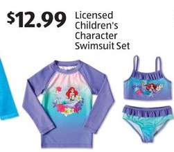 Licensed Children's Character Swimsuit Set