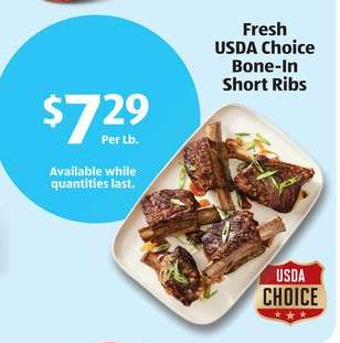 Fresh USDA Choice Bone-In Short Ribs