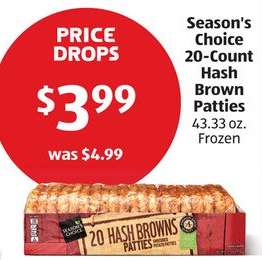 Season's Choice 20-Count Hash Brown Patties