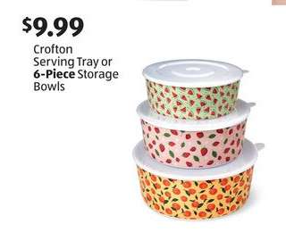 Crofton Serving Tray or 6-Piece Storage Bowls