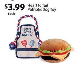 Heart to Tail Patriotic Dog Toy