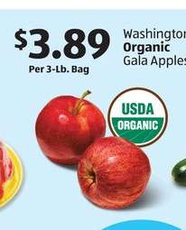 Washington Organic Gala Apples