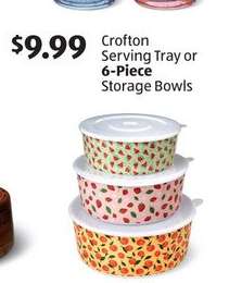 Crofton Serving Tray or 6-Piece Storage Bowls