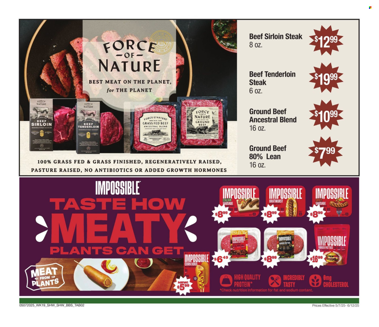 Shaw’s ad - 05/07/2025 - 06/12/2025. Page 1