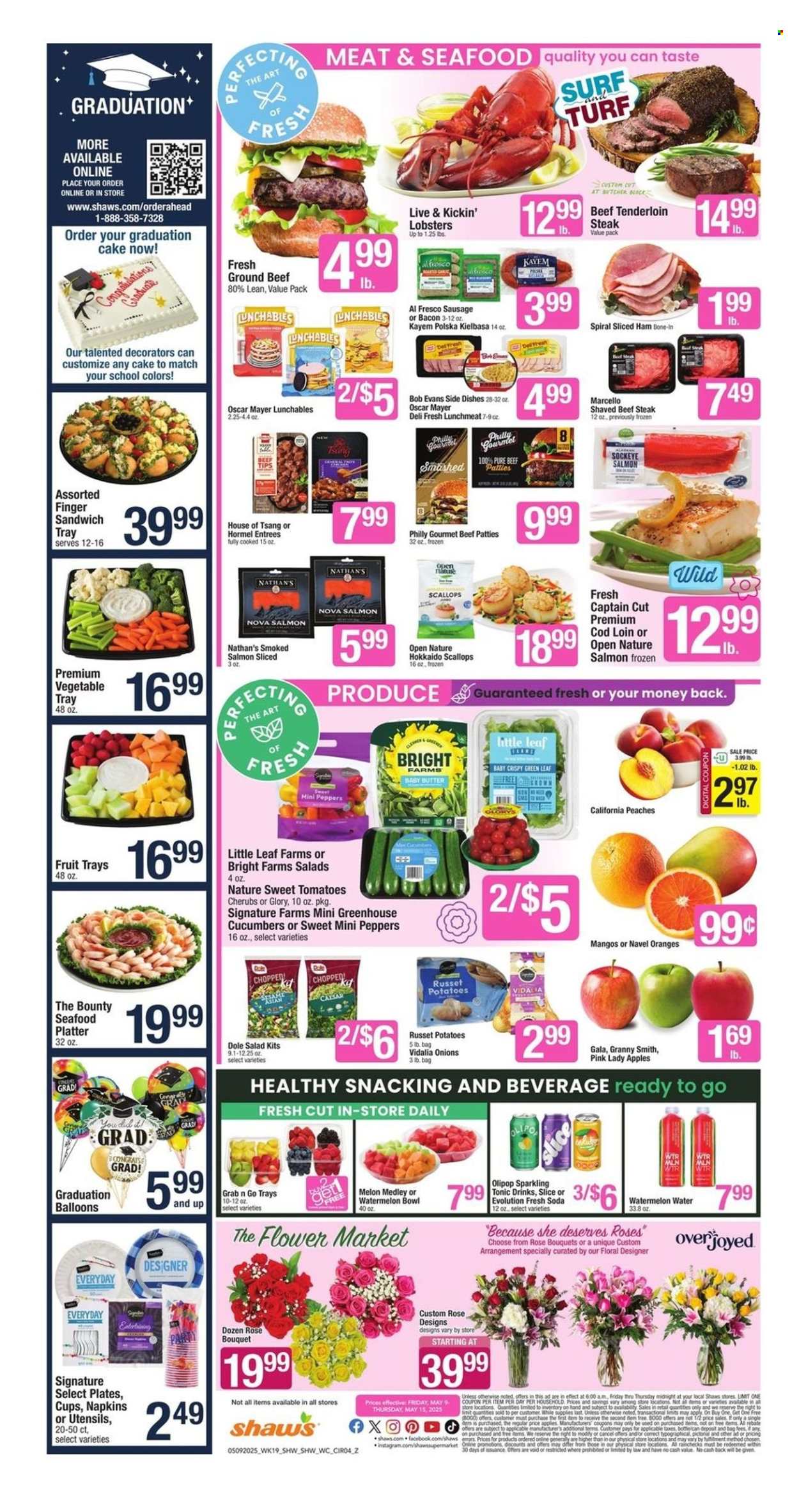 Shaw’s ad - 05/09/2025 - 05/15/2025. Page 1