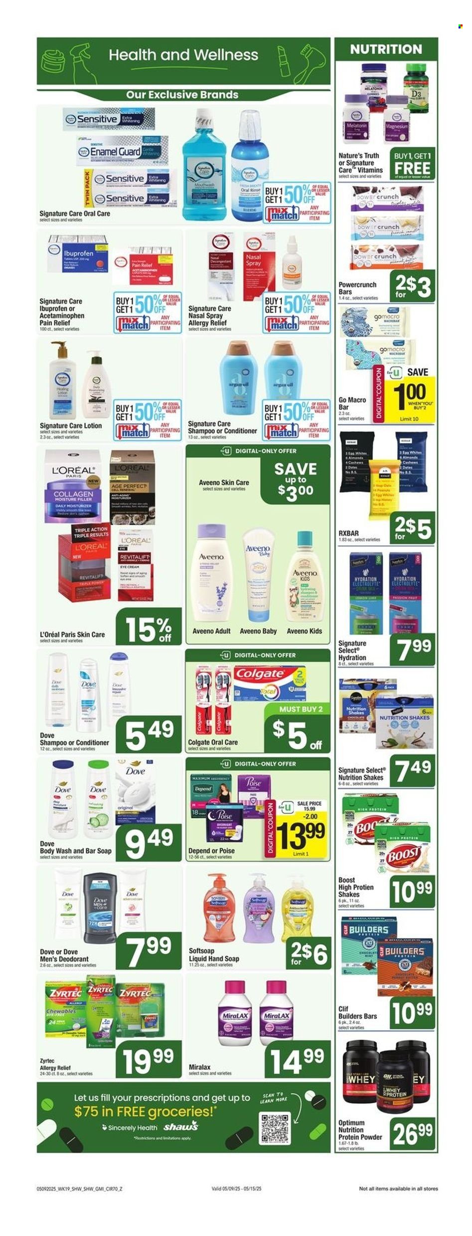 Shaw’s ad - 05/09/2025 - 05/15/2025. Page 1