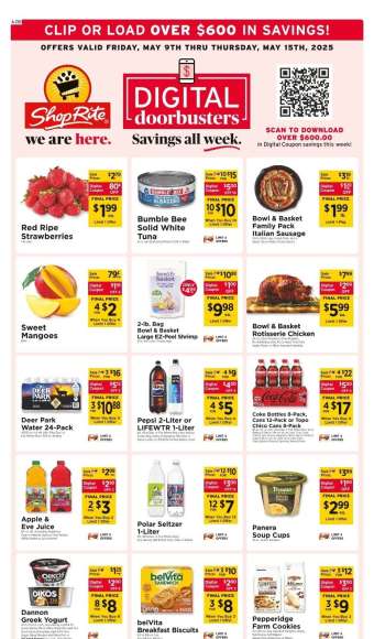 ShopRite Flyer - 05/09/2025 - 05/15/2025.