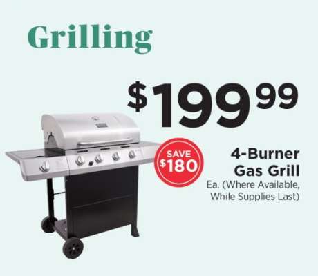 4-Burner Gas Grill