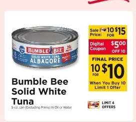 Bumble Bee Solid White Tuna
