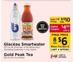 Glacéau Smartwater / Gold Peak Tea
