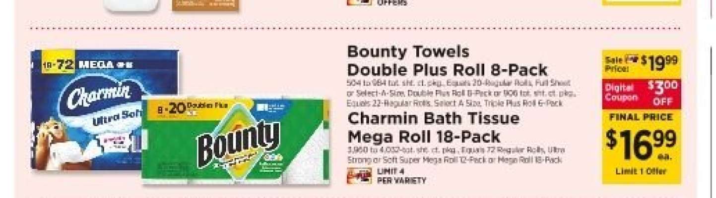 Charmin Bath Tissue Mega Roll 18-Pack