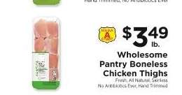 Wholesome Pantry Boneless Chicken Thighs