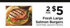 Fresh Large Salmon Burgers