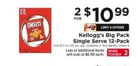 Kellogg's Big Pack Single Serve 12-Pack