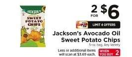 Jackson's Avocado Oil Sweet Potato Chips
