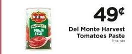 Del Monte Harvest Tomatoes Paste