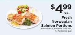 Fresh Norwegian Salmon Portions